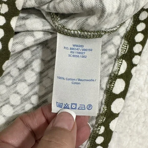 Boden Women's Sleeveless Midi Shirt Dress Pockets Tie Belt Size 10L Olive White - Picture 8 of 9